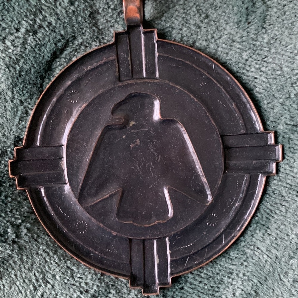 Vintage thunderbird copper necklace one of a kind - Picture 11 of 12